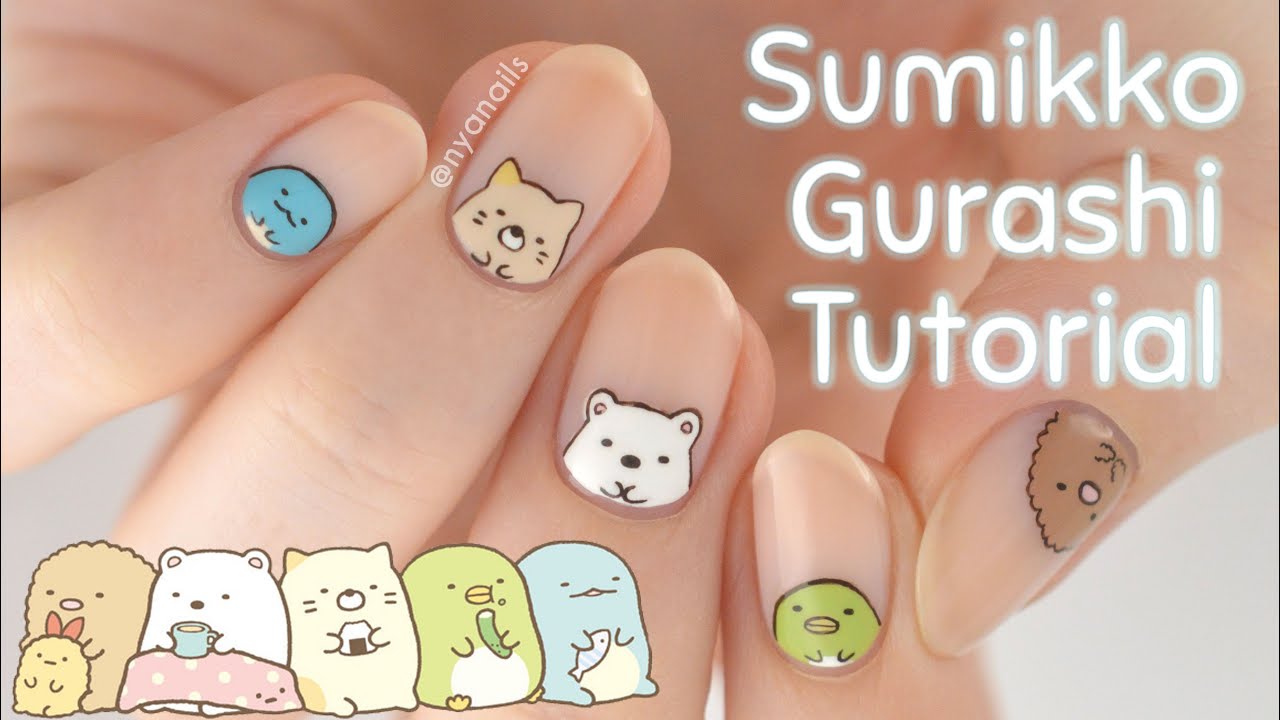 Sumikko Gurashi Nail Art Tutorial