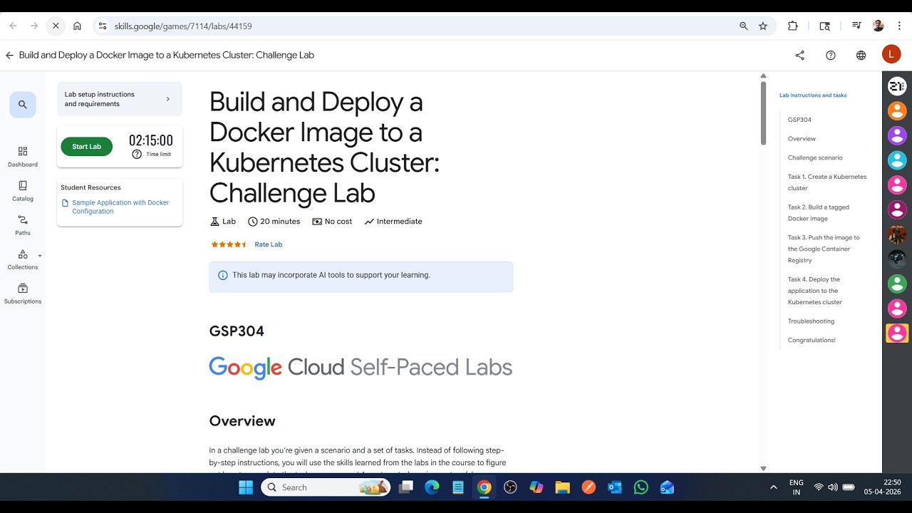 Build and Deploy a Docker Image to a Kubernetes Cluster: Challenge Lab || Lab Solution