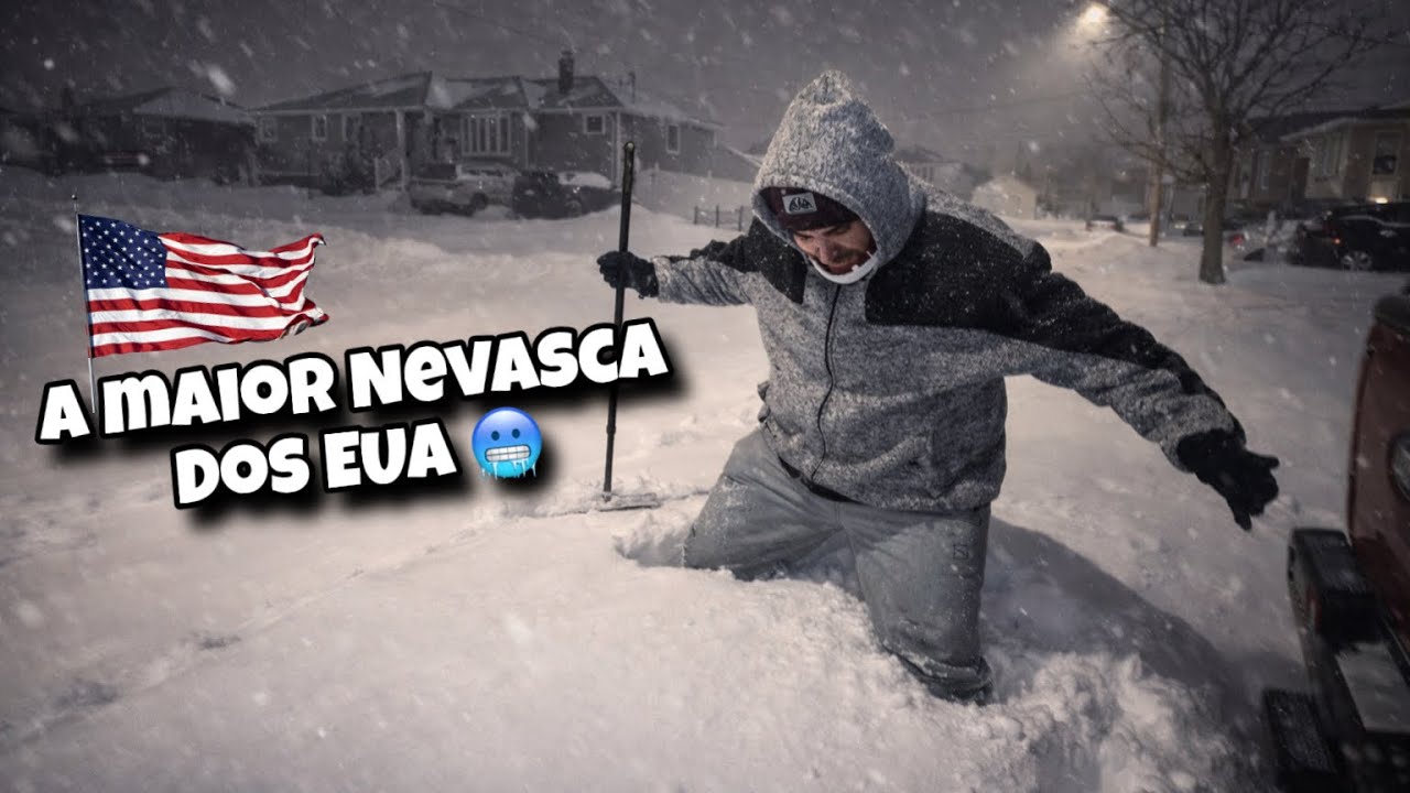 ENFRENTEI A MAIOR TEMPESTADE DE NEVE DOS ULTIMOS ANOS NOS EUA 🇺🇸