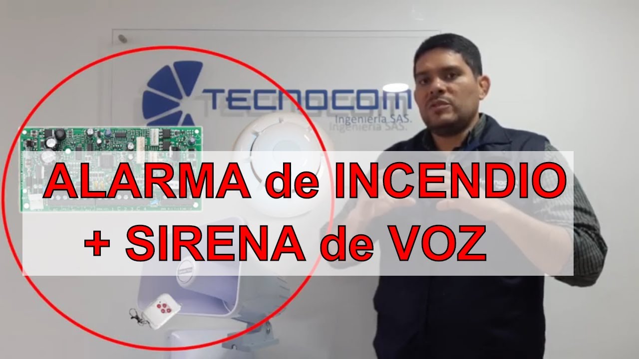 ALARMA de INCENDIO 💥 Básica con SIRENA de VOZ - SpeakVoz