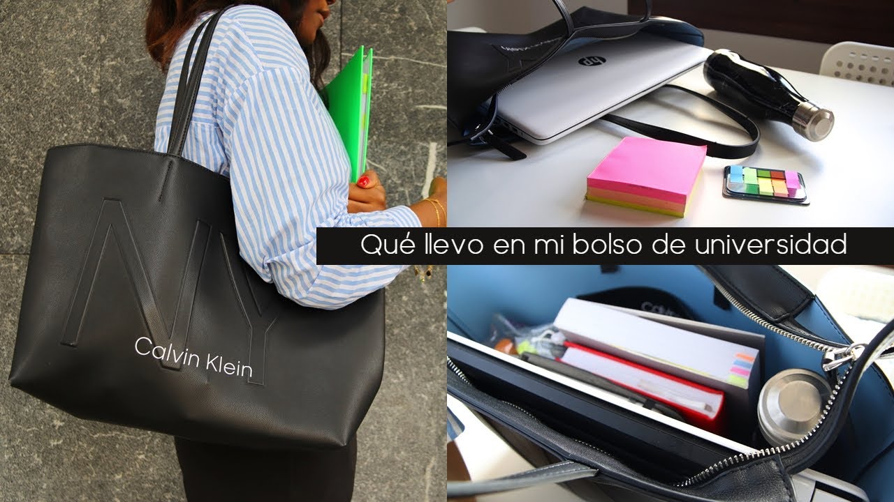 Qué llevo en mi bolso de universidad | Josie Goms