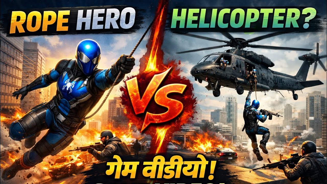 Rope Hero vs Heleekoptar Full Action#game #gamer #gaming #gamergamer #ropehero #shorts #subscribe 