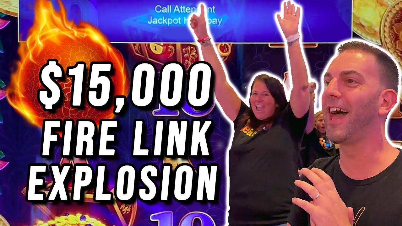 ☄️ An EXPLOSIVE $15,000 Fire Link Group Slot Pull!