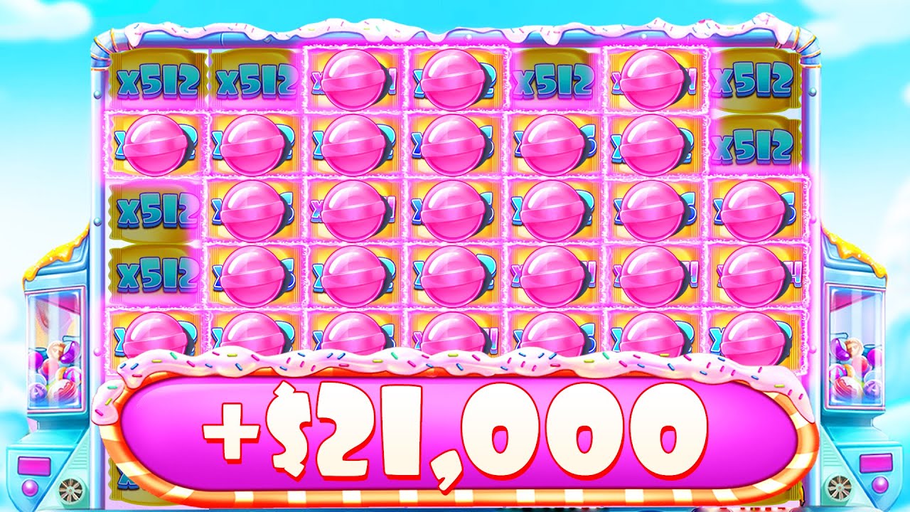 UNREAL $21,000 WIN!!! FULL SCREEN LOLLIPOPS + MY BIGGEST SPIN EVER (SUGAR RUSH 1000)
