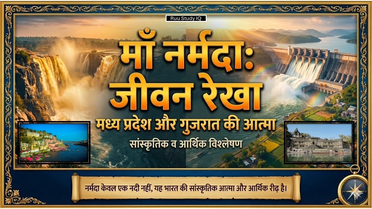 नर्मदा नदी की सम्पूर्ण जानकारी |🔥Complete information of Narmada River | Geography of #narmada River
