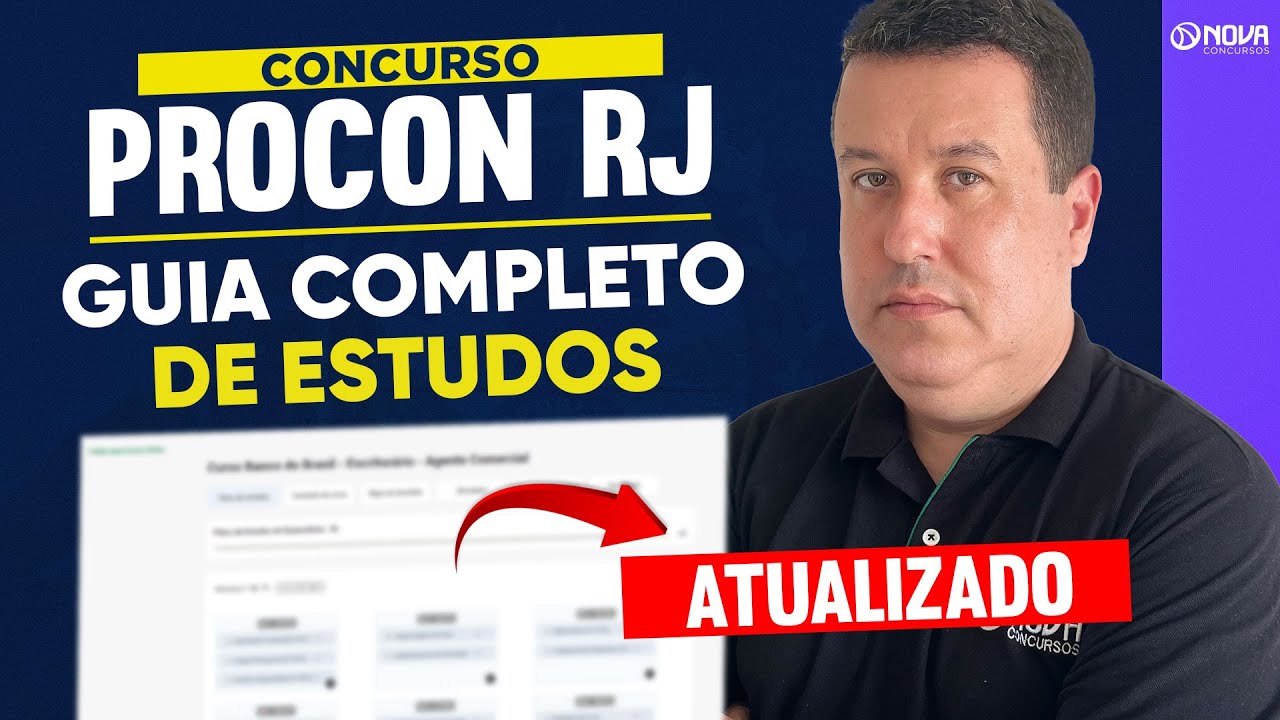 CONCURSO PROCON RJ 2026 | Plano de estudos p&oacute;s-edital!🚨