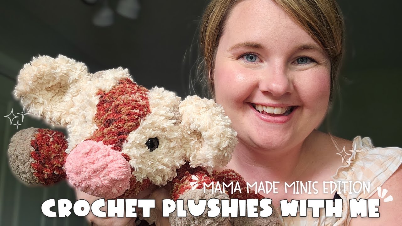 CROCHET WITH ME | Crochet plushies for my handmade small business, Mama Made Mini Patterns
