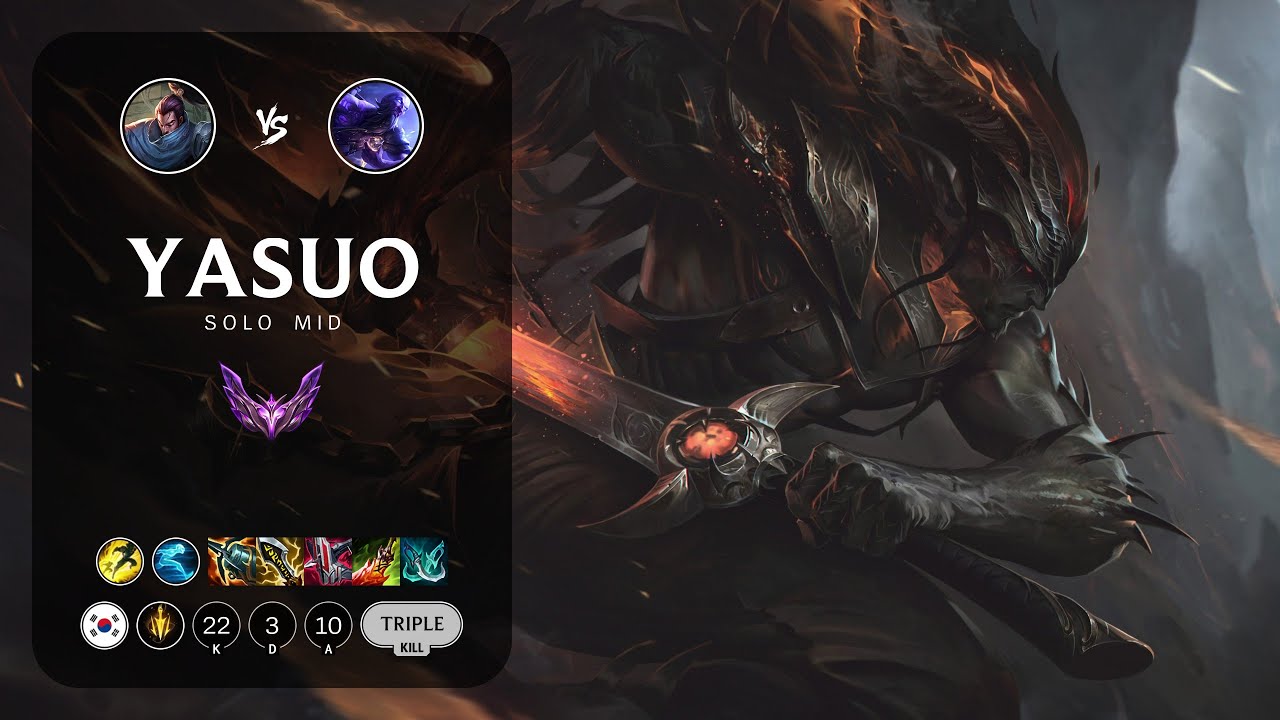 Yasuo Mid vs Ryze - KR Master Patch 13.24