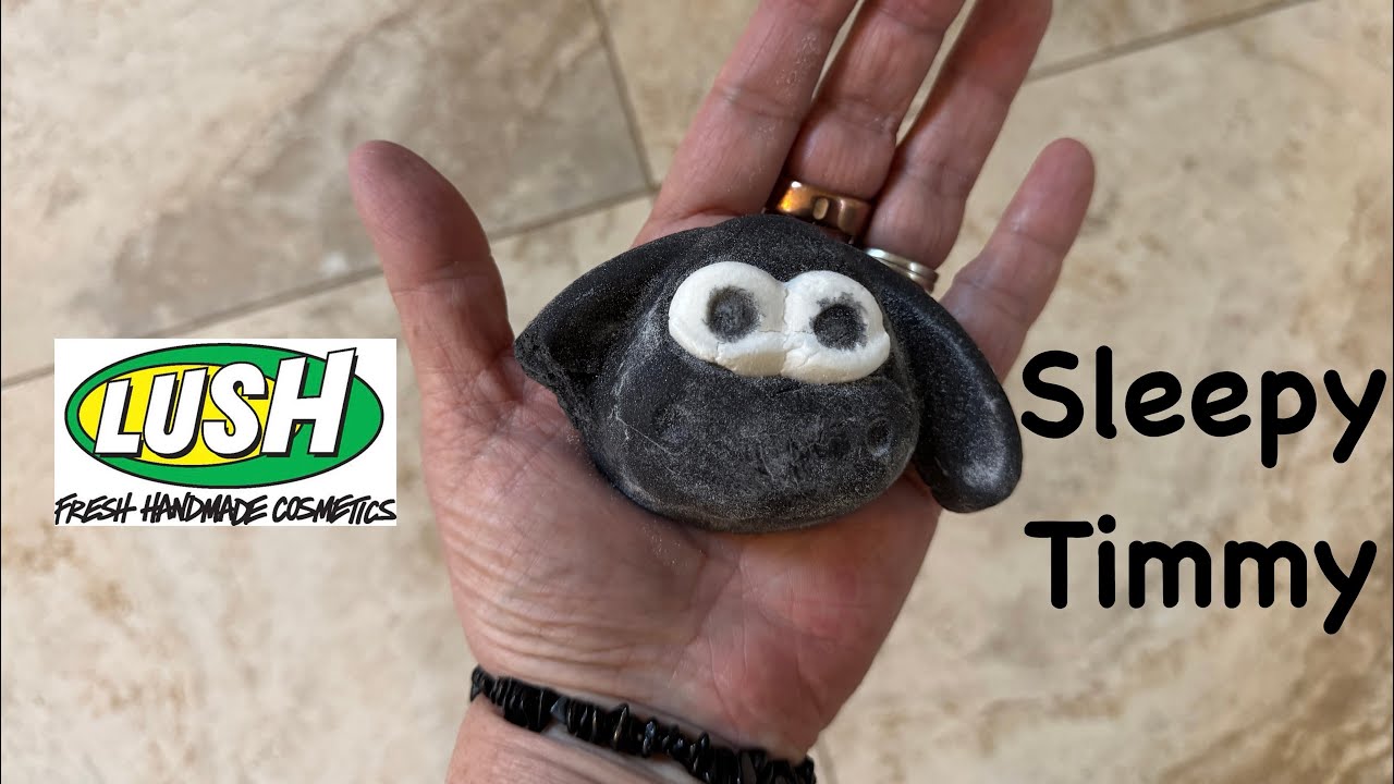 Lush/Shaun the Sheep collab 'Sleepy Timmy' bubble bar Tub Demo