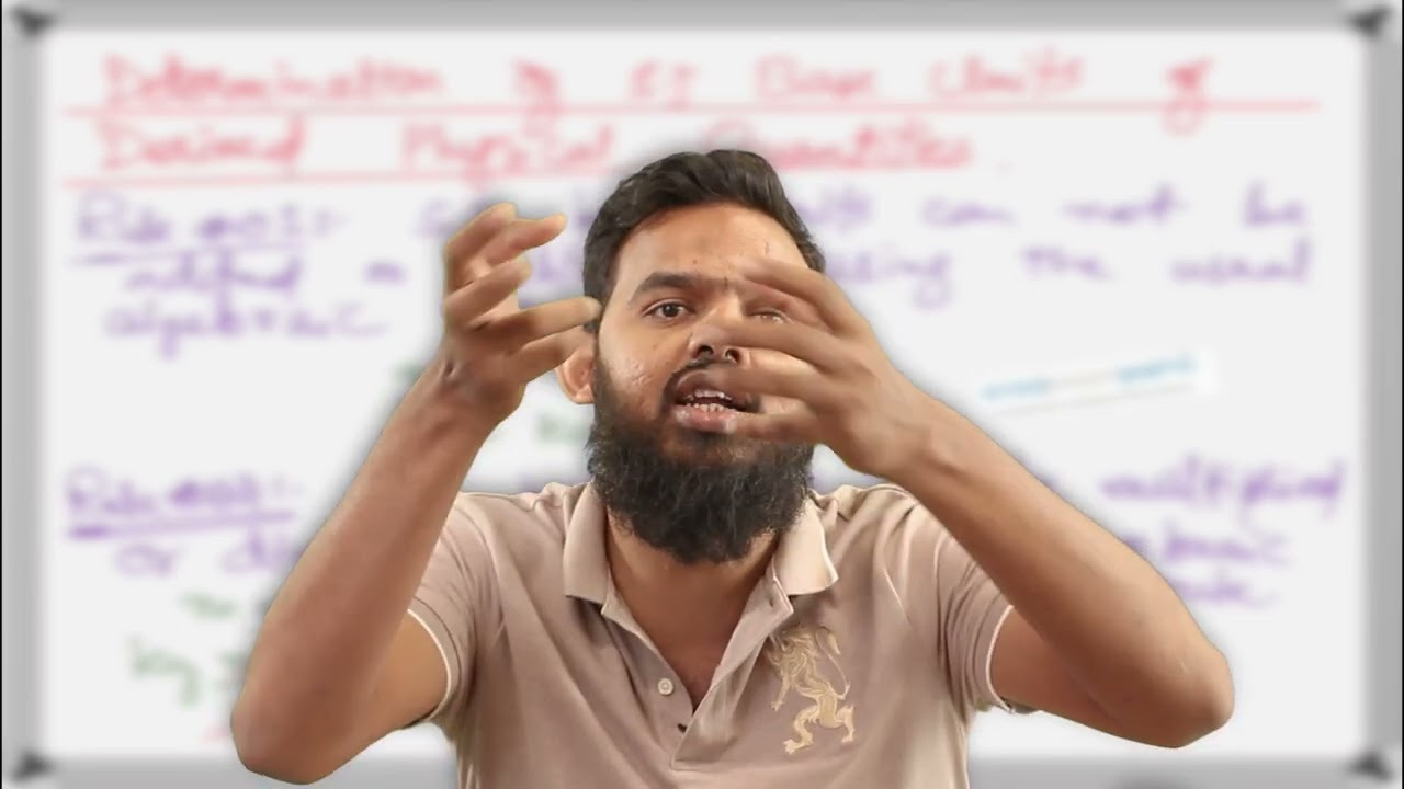 SI Base Units | Lecture 01 | AS Physics 9702