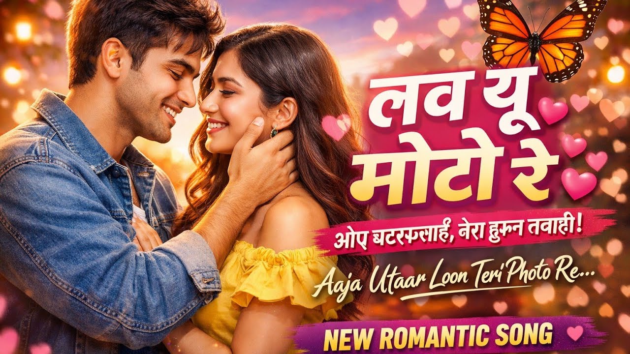 Love You Moto Re 💖 | New Hindi Romantic Song 2026 | Cute Love Story Song | Butterfly Love Song