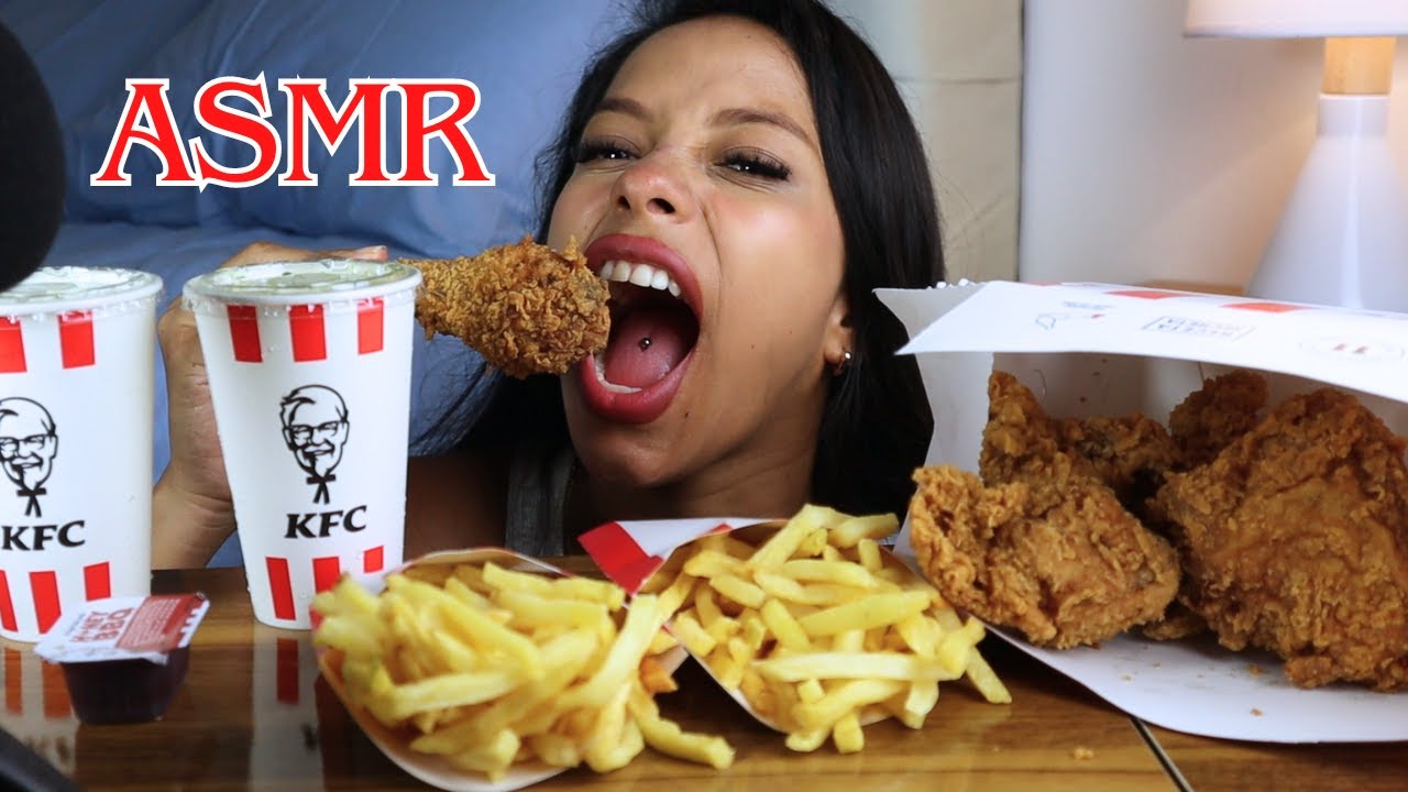 ⭐️ ASMR Comiendo pollo KFC  // Mukbang ASMR 👄
