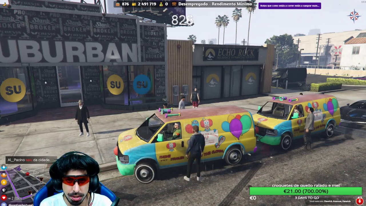Move Mind - Gang dos Palhaços e frango de cebolada part1 | GTA V RP