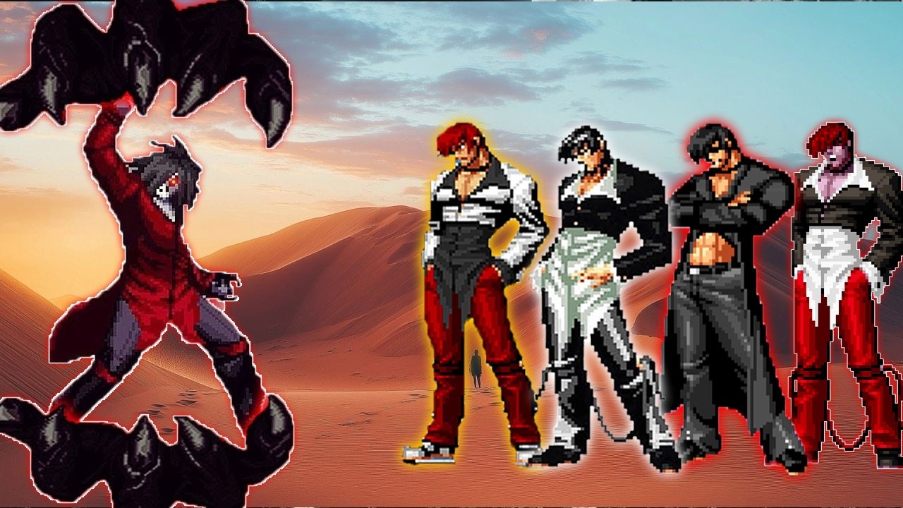 [Mugen KOF] Remus Vs Super Bosses Iori Yagami Team