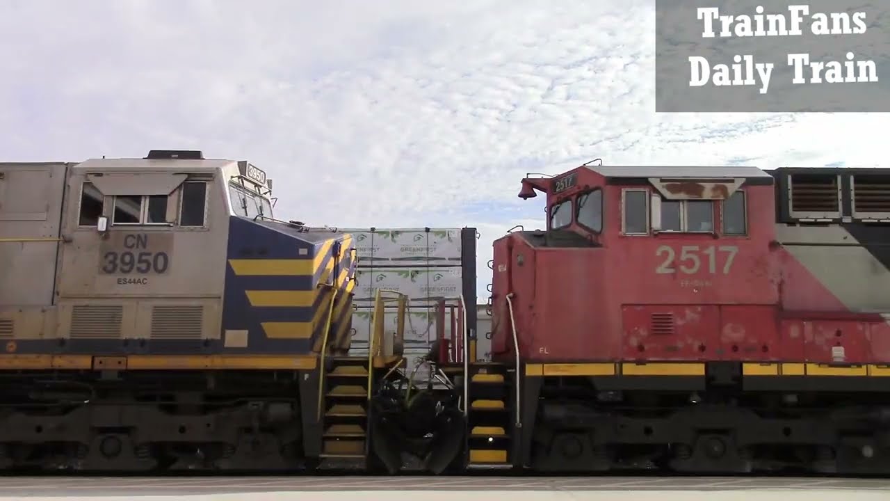 CN 2292 CN 3950 & CN 2517 Locomotives Sarnia Ontario