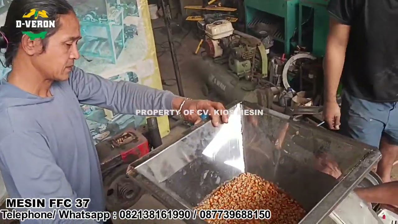 MESIN FFC 37 - KITA UJI COBA DENGAN JAGUNG DENGAN HASIL GILINGAN SANGAT HALUS