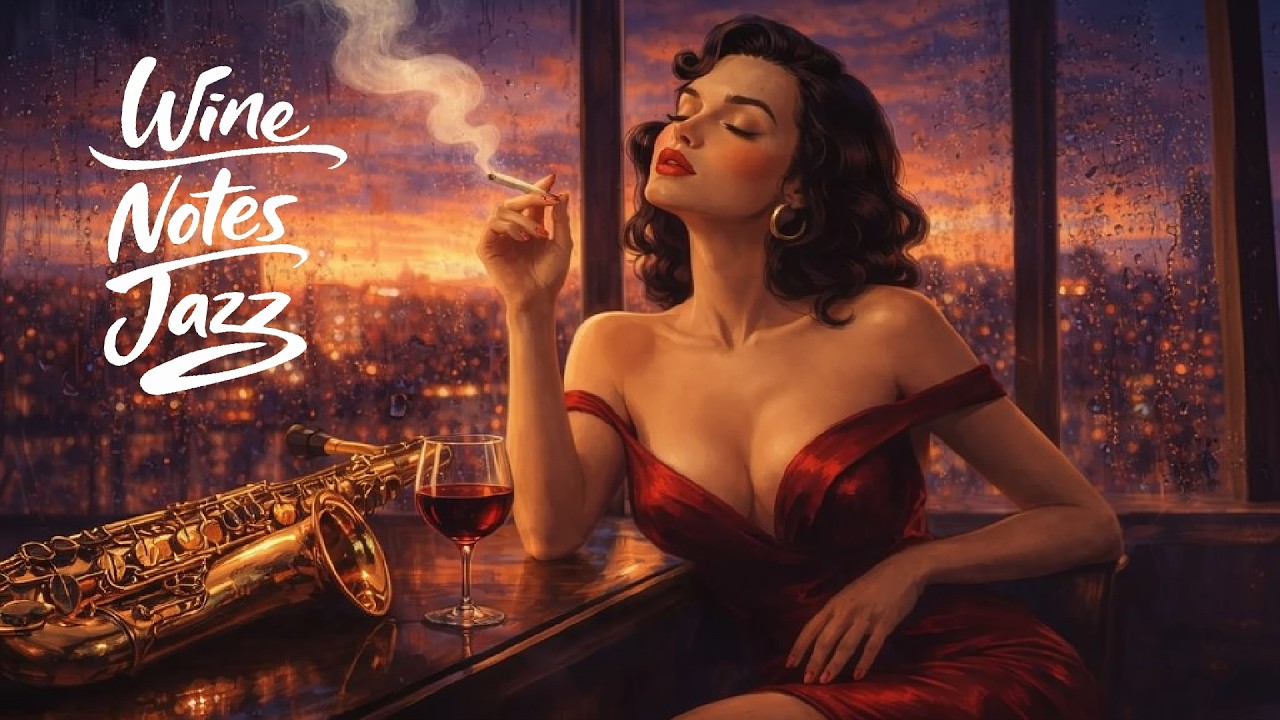 Midnight in a Cozy Wine Bar | 3 Hours Soft Jazz Saxophone & Gentle Piano by Candlelight