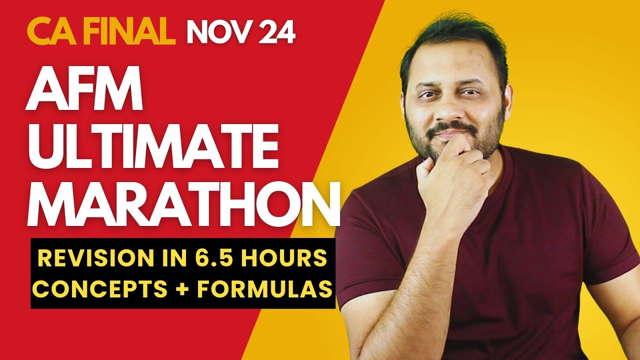 AFM Ultimate Marathon | CA Final NOV 24