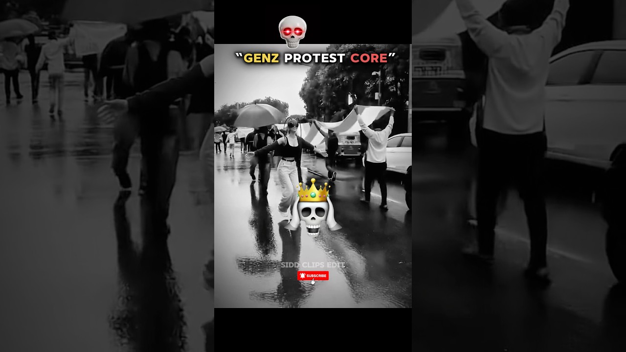 &ldquo;GENZ AURA FARMING PROTEST&rdquo;🥶#shorts #protest