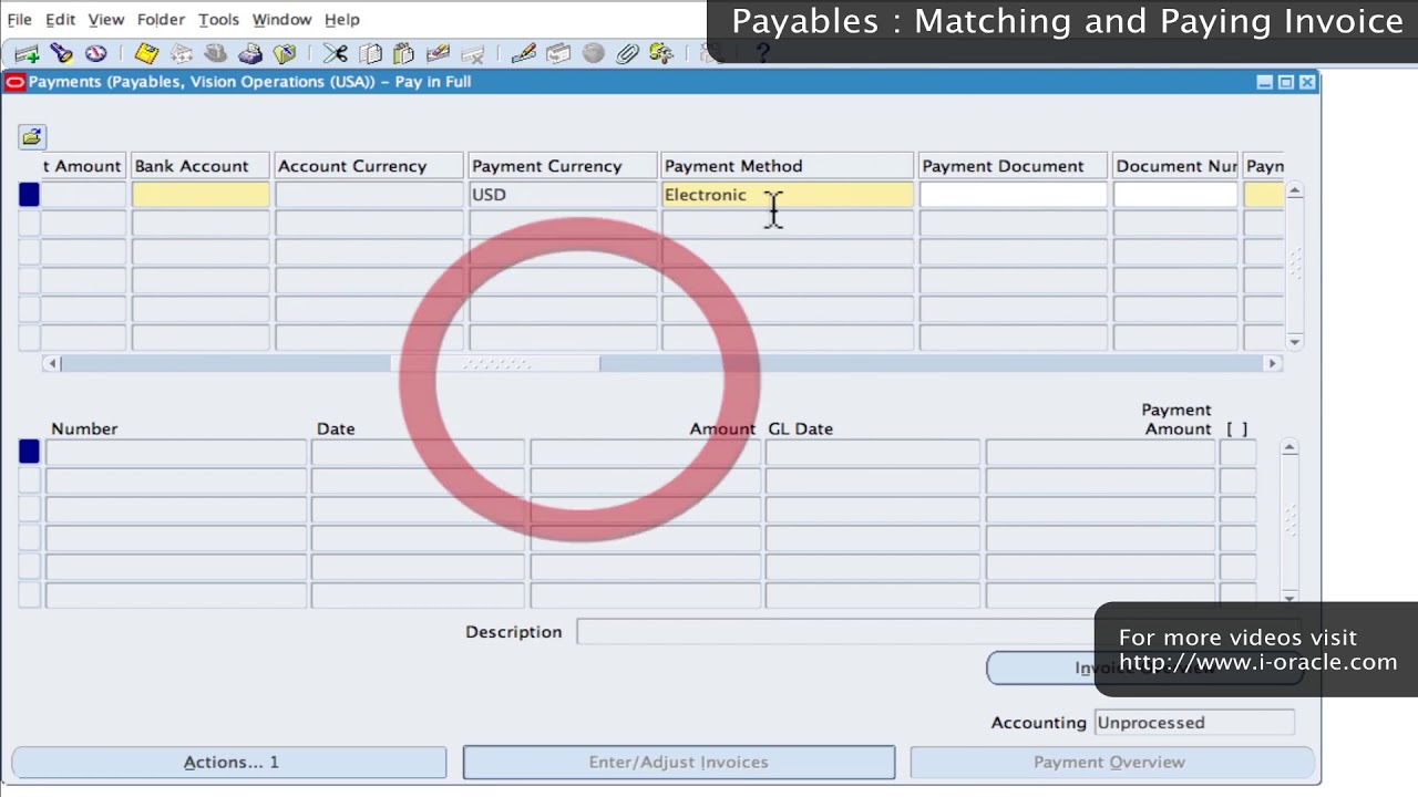 Oracle Training   Accounts Payable in Oracle EBS R12