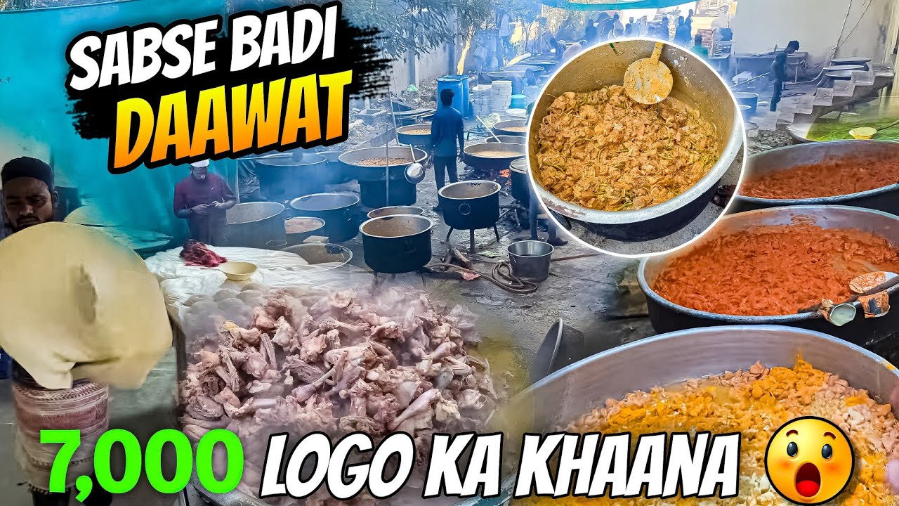 7000 Logo ki khana😱🤟🏻| Umri ki sab sa Badi dawat | Muslim weeding food #vlog #umri #viralvideo