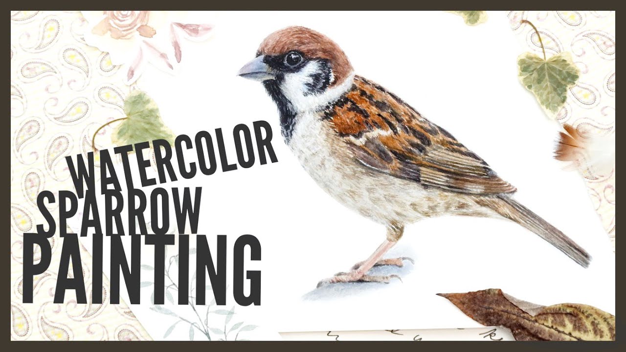 Watercolor Sparrow Painting