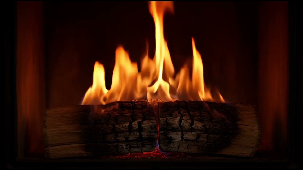 1 Hour Cozy Fireplace 🔥 Relaxing Burning Fire (Seamless Loop & 4K)