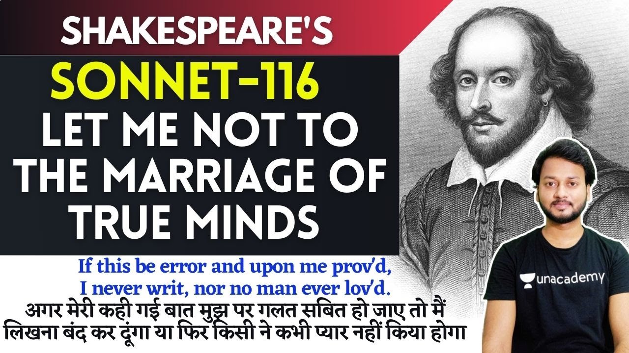 Let me not to the marriage of true minds By William Shakespeare