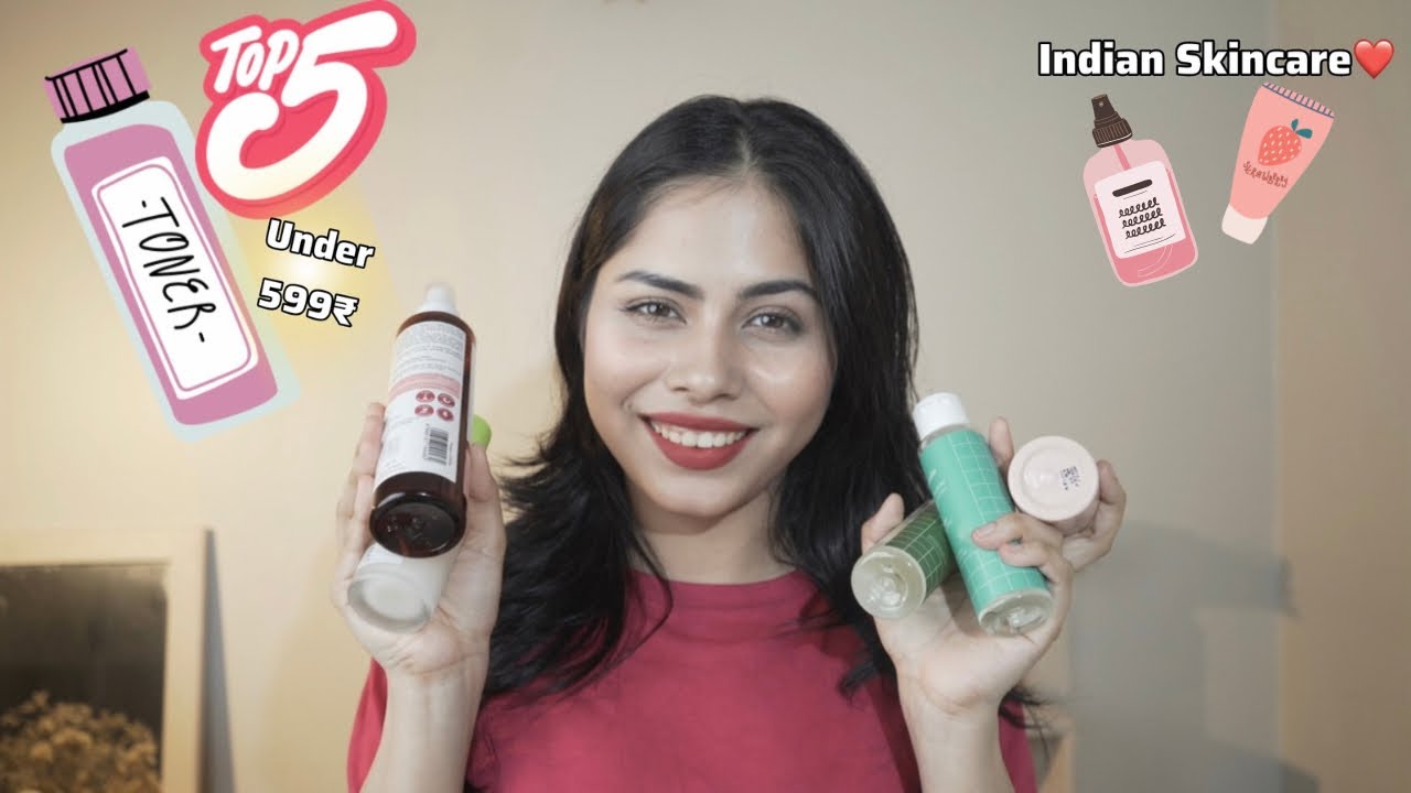 Top 5 Toners From Indian Skincare Brands 🇮🇳 under 599₹