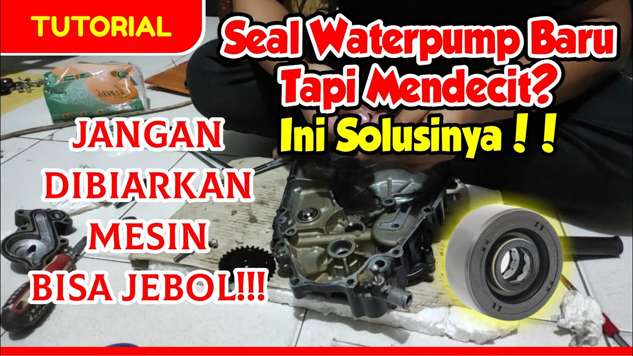 TUTORIAL CARA GANTI SEAL WATERPUMP GSX R150 TUTORIAL SEMUA MOTOR MESIN GSX MENDECIT BELAJAR MEKANIK