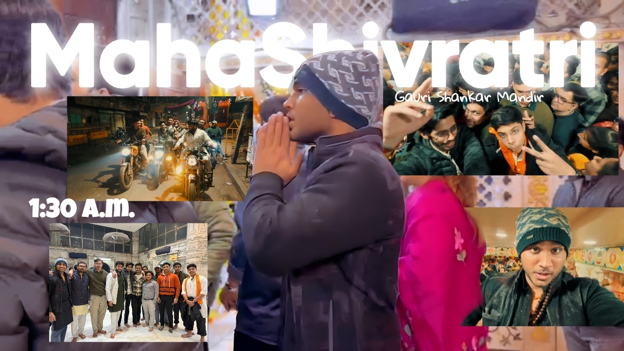 1:30 AM at Chandni Chowk Gauri Shankar Mandir | Mahashivratri Vlog