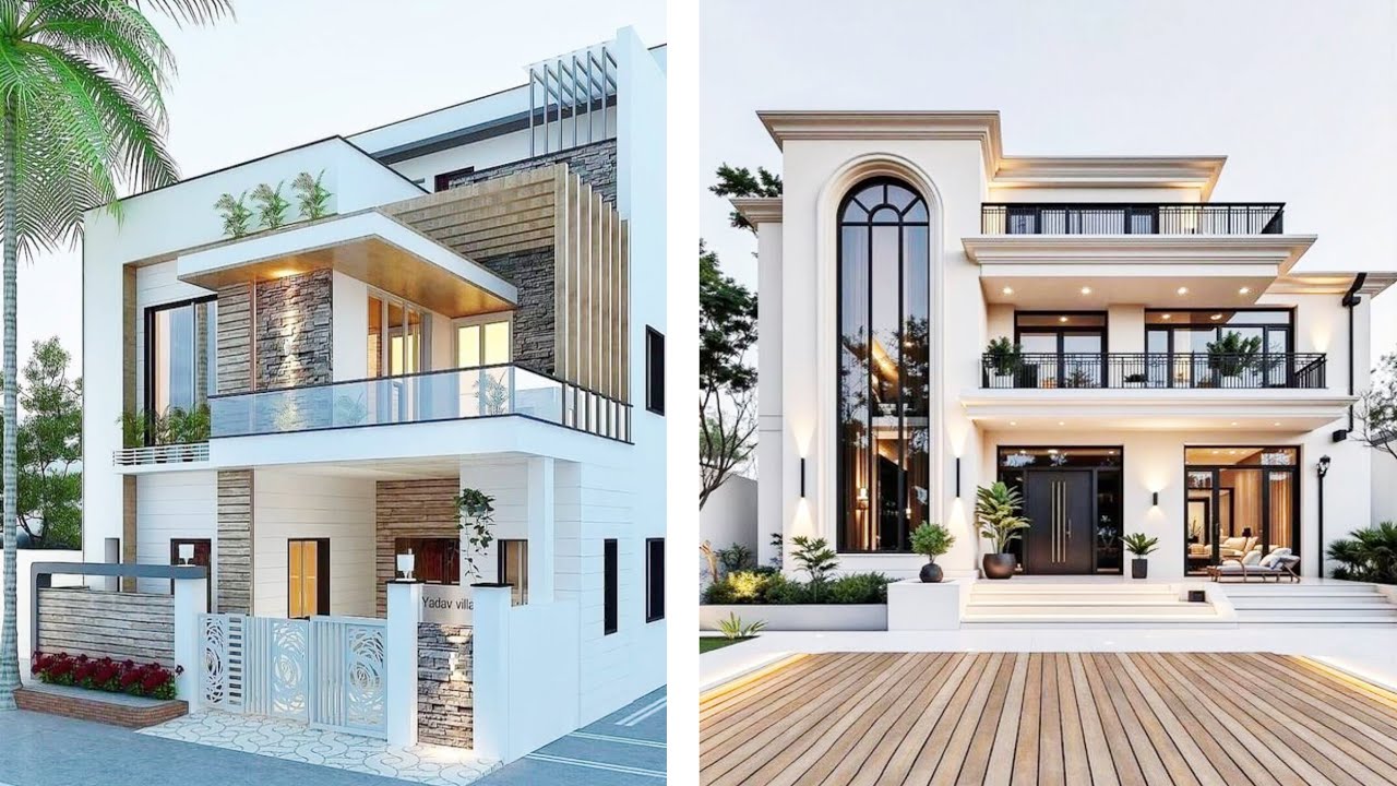100+ House Front Elevation Designs 2026 | New Stone & Wooden Wall Decor 