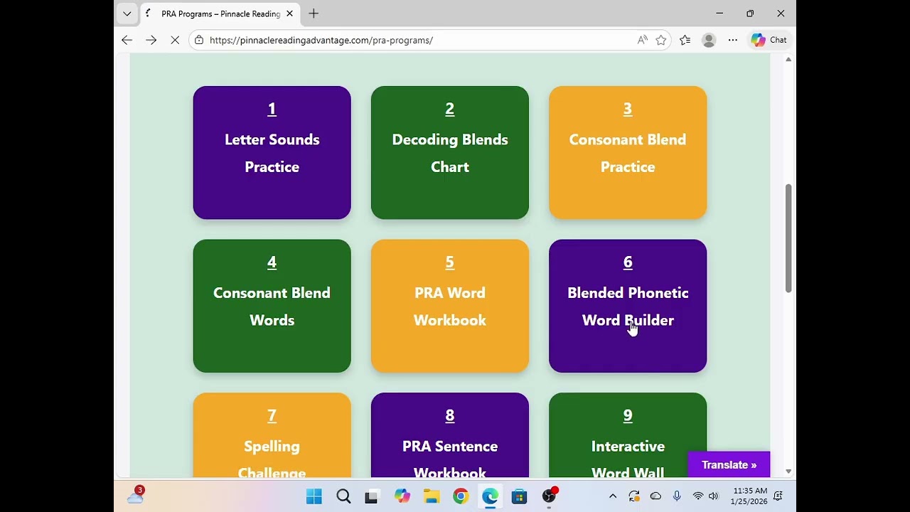 Pinnacle Reading Advantage Overview