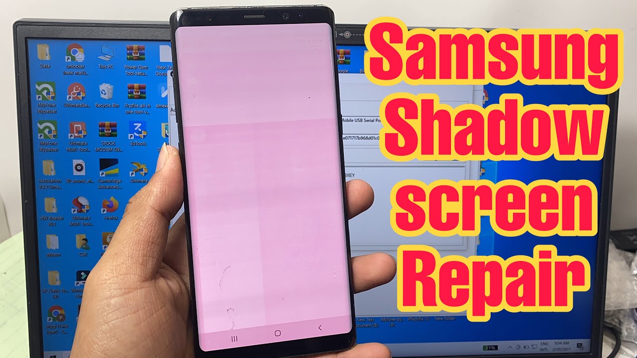 Repair Samsung Note8 Shadow screen, Samsung Note8 Screen red color repair