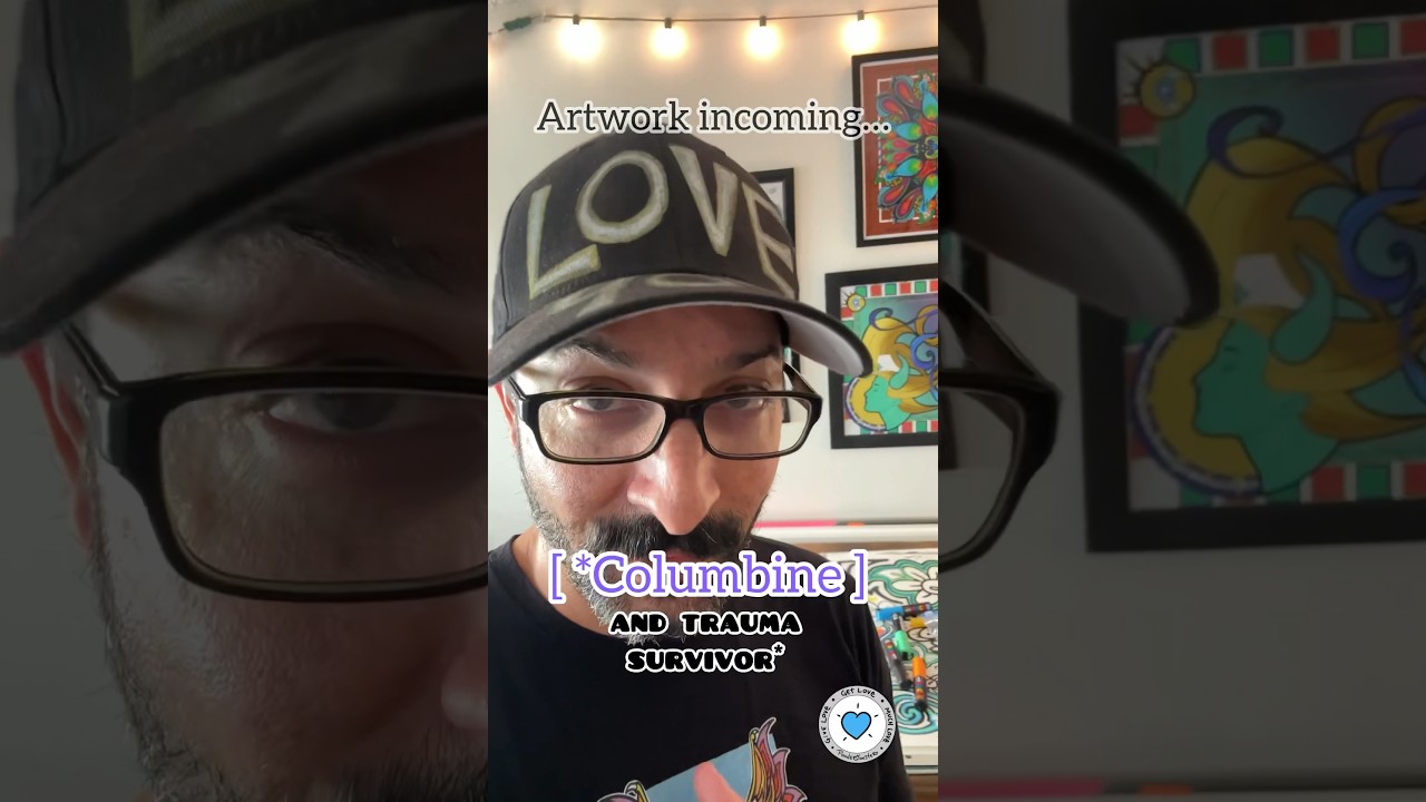Columbine Survivor Artist Response &bull; PonderMonster &bull; #SpreadLove #PTSD #Art #shorts #shortsIRL