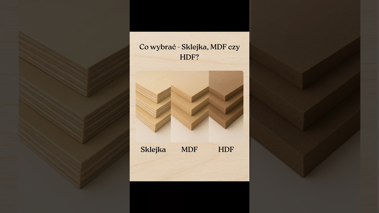 Sklejka, MDF czy HDF - co wybrać?