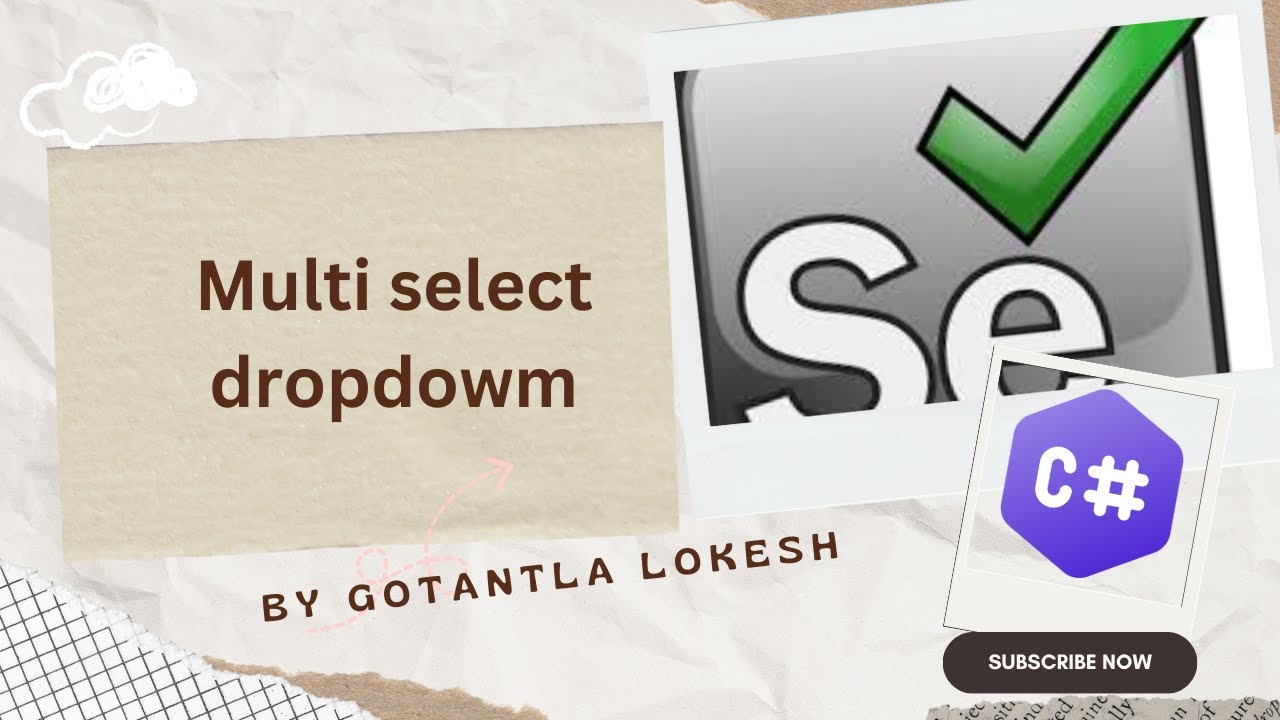 [2024] Part 16: How to Handle Multi select dropdowm Selenium C# | #selenium #csharp