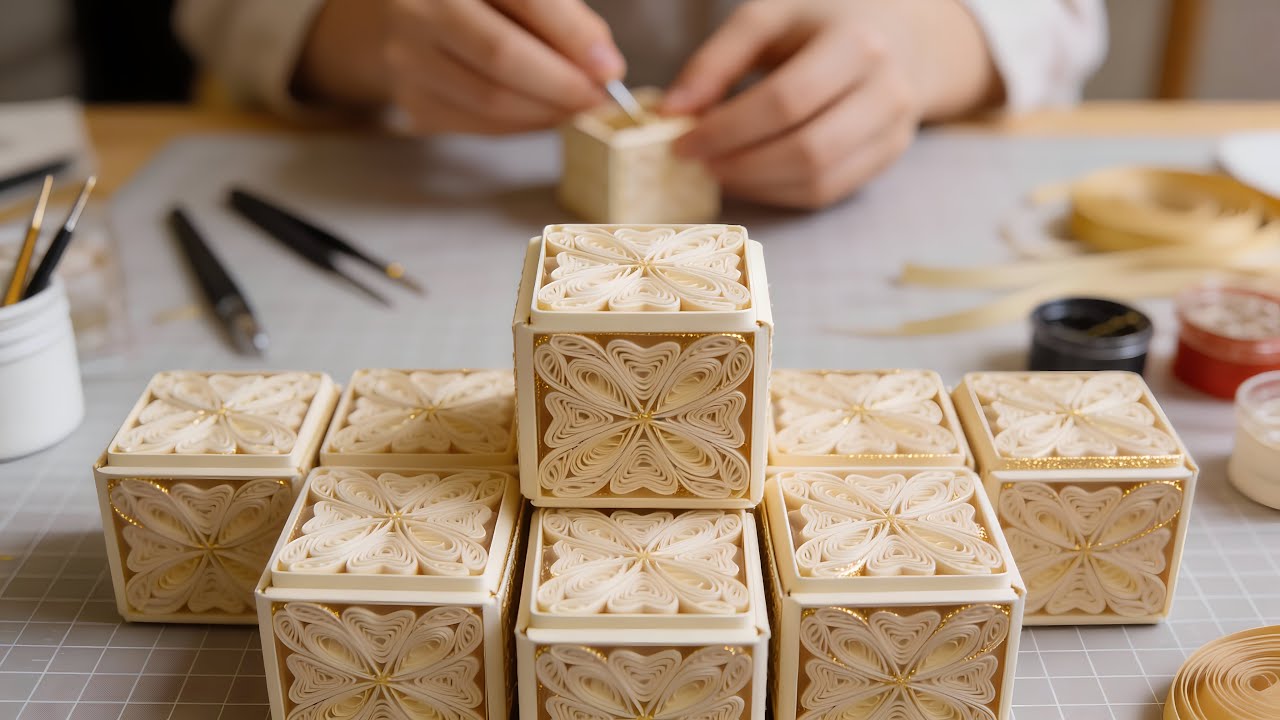 Easy Paper Quilling Box | Handmade Decorative Box