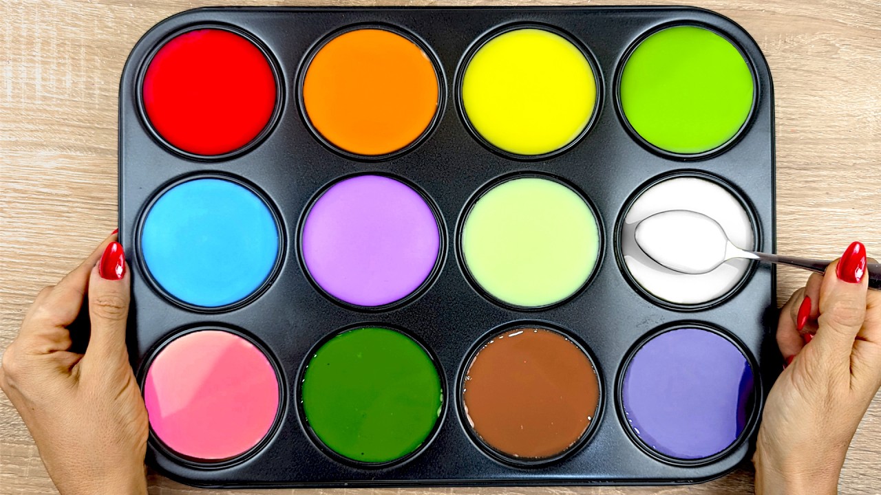 Making New Colors with Only 3 Basic Colors! So Satisfying!