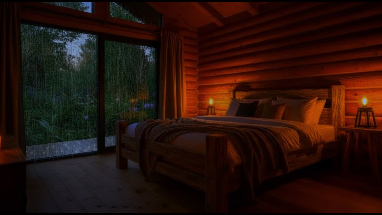 🌨 Rain Sound | 99%  Heavy Rain Bedroom Ambience | Insomnia Relief