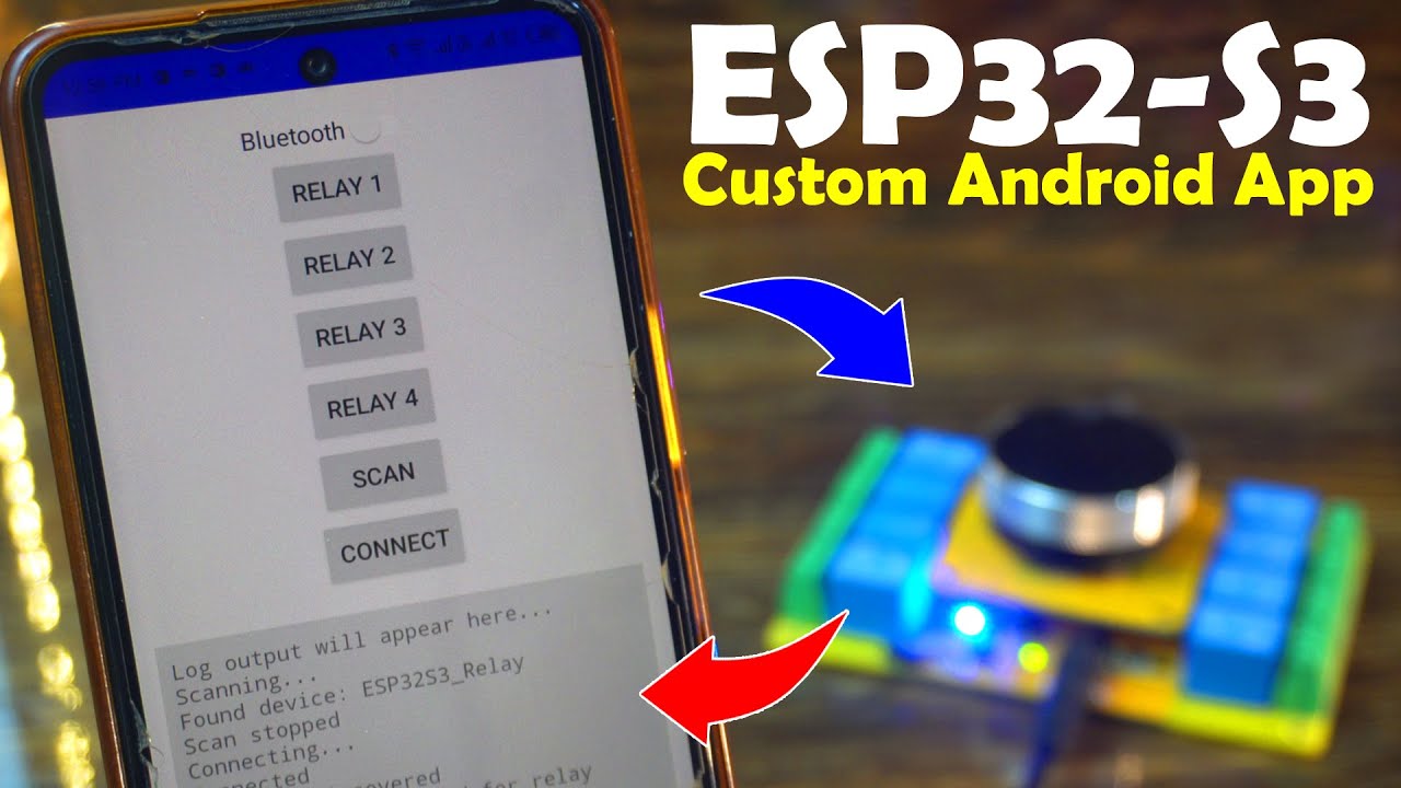 Управляйте любым устройством через Bluetooth! ESP32 + кастомное приложение для Android + дисплей ...