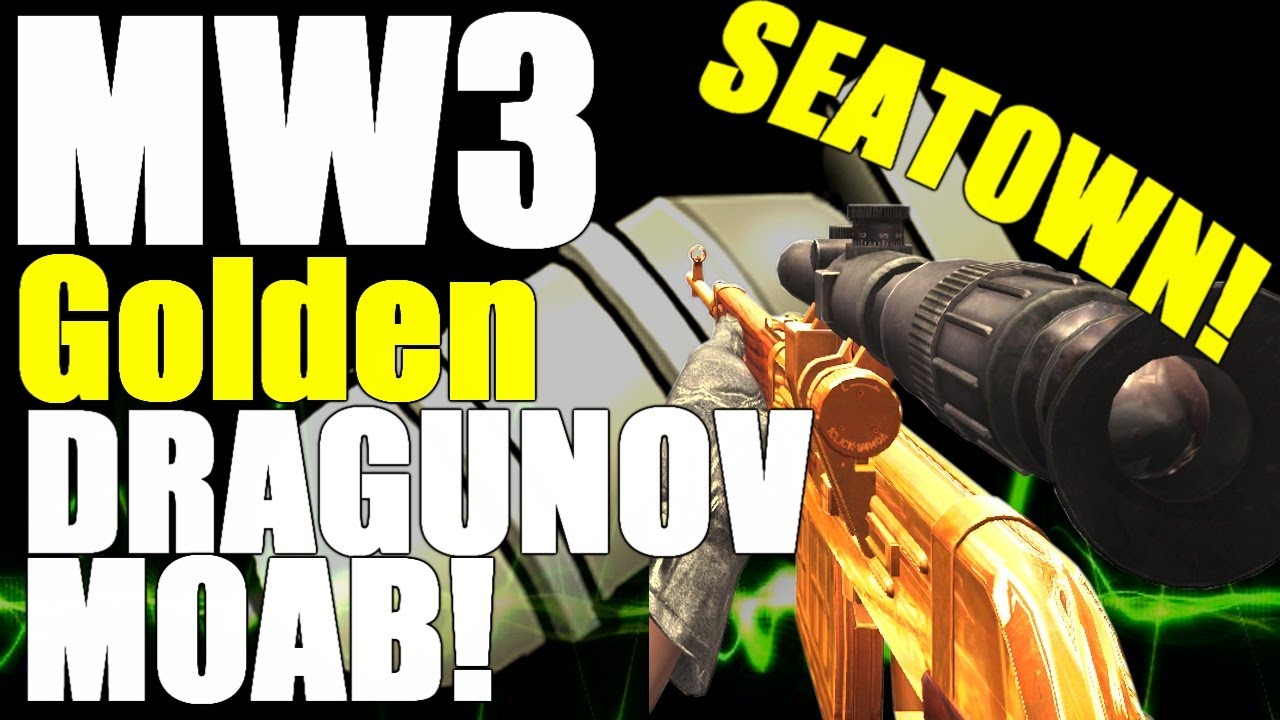 MW3: Golden/Thermal/Silenced Dragunov MOAB! (MW3 Sniper MOAB)