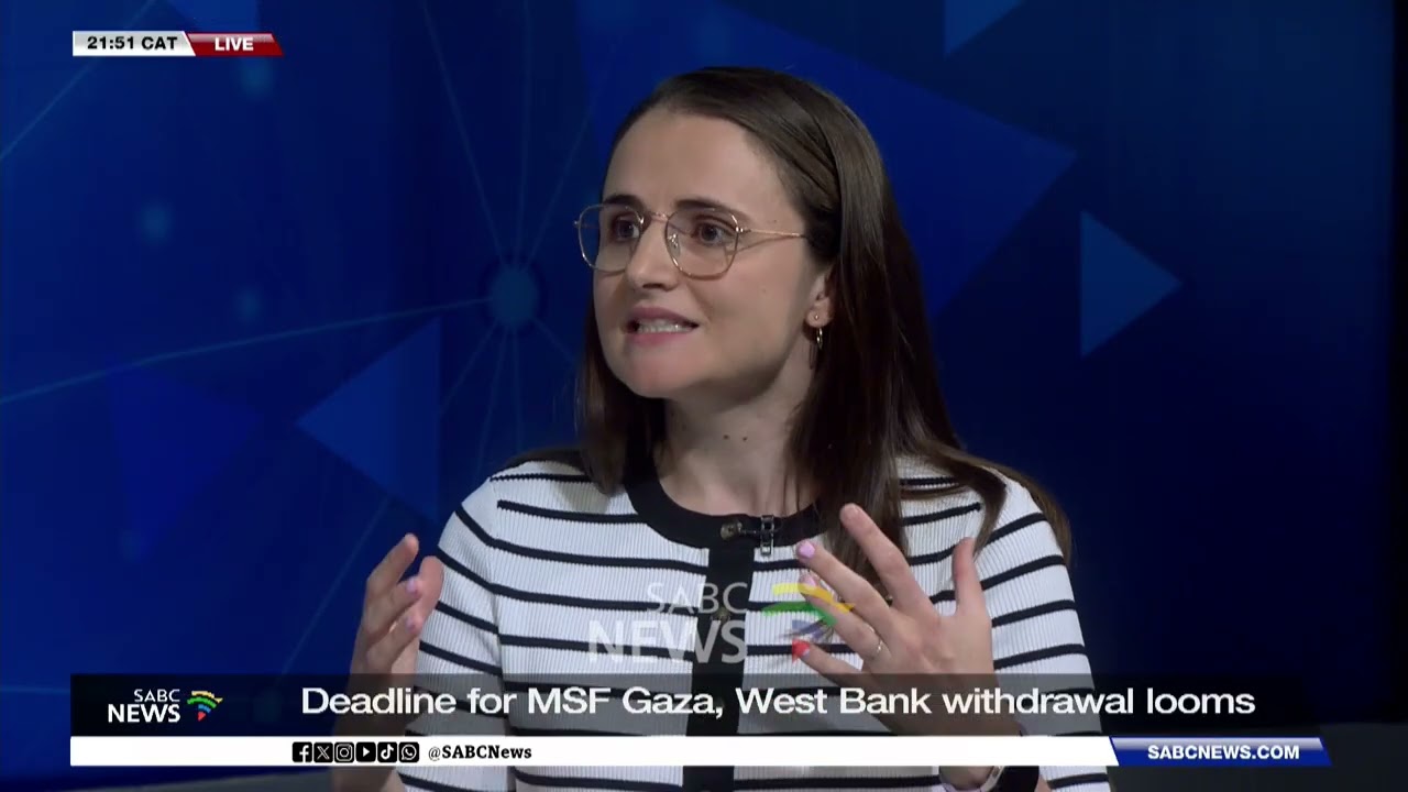 Israel orders MSF to halt all operations in Gaza and West Bank : Claire Waterhouse