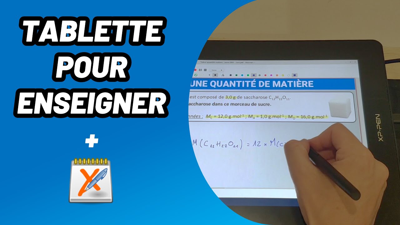 Une tablette graphique pour enseigner avec Xournal