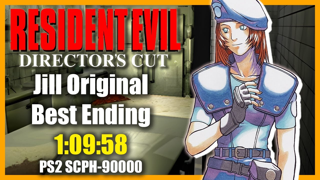 [No Commentary] Resident Evil Director's Cut (PS1) Speedrun - Jill Original Best Ending - 1:09:58