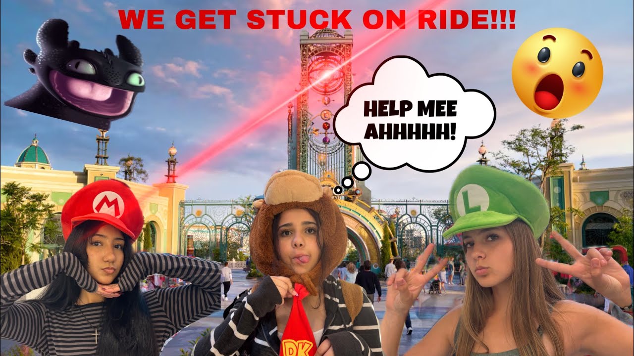 EPISODE 1.0| EPIC UNIVERSE VLOG 🌎🎢  ft Leslie 🇩🇴 and Ally! *WE GET STUCK ON RIDE NO CLICKBAIT😱😳8