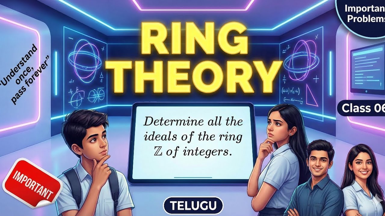 Important theorem in Ring theory unit 3 🎉 Telugu ll Degree Maths tips Telugu ll 