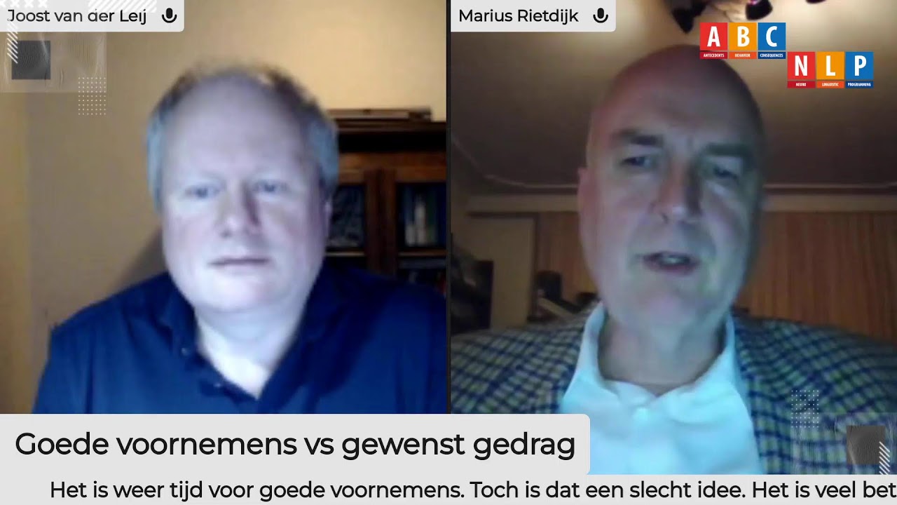 Geen goede voornemens, maar beloningsschema's voor specifiek gewenst gedrag met dr. Marius Rietdijk