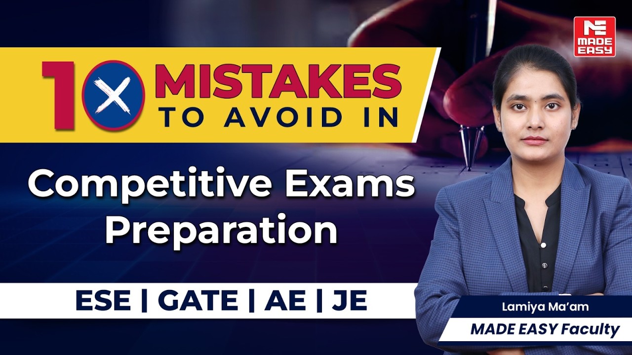 Don't Fail Before You Start | 10 Mistakes Every Aspirants Must Avoid! | Tips by MADE EASY Faculty