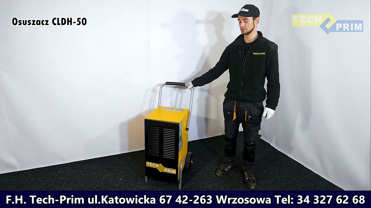 Osuszacz powietrza budowlany przemysłowy 50l/24H/Industrial construction air dehumidifier